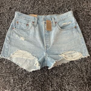 Levi 501 high rise Denim Shorts